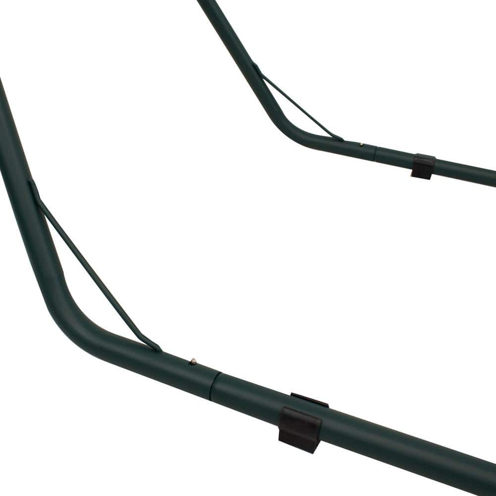 Green Powder-Coated Steel Universal Hammock Stand for 2-Person