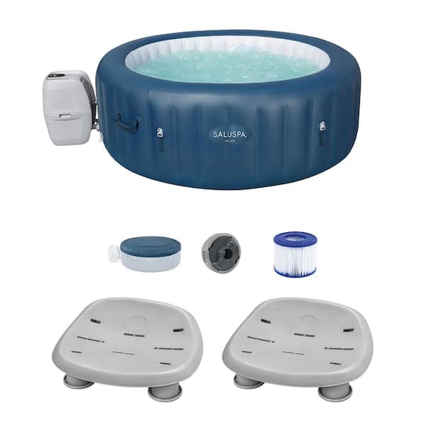 Bestway SaluSpa Milan 6-Person 140-Jet Inflatable Hot Tub with Spa Seat (2-Pack)