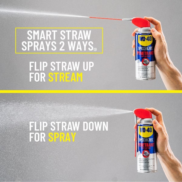 WD-40 Specialist Silicone Lubricant with Smart Straw Sprays 2 Ways 11 OZ  [6-Pack] & Specialist Gel Lube with Smart Straw Sprays 2 Ways, 10 OZ  [6-Pack]