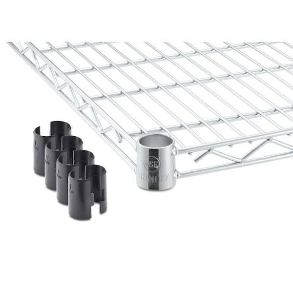 TRINITY 36 in. W x 18 in. D Individual Chrome Color NSF Wire Shelf