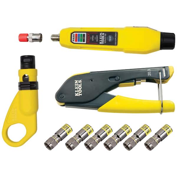 Klein Tools Coax Installation and Testing Kit with Connector