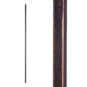 Stair Parts 44 in. x 1/2 in. Oil Rubbed Copper Plain Bar Iron Baluster for Stair Remodel