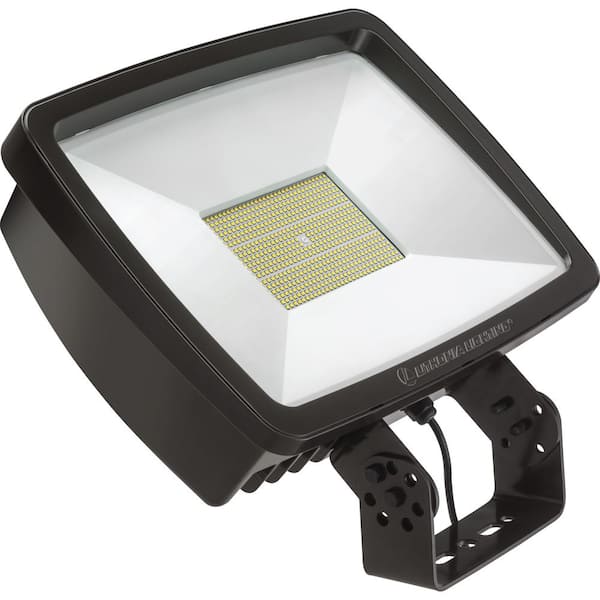 Contractor Select 296-Watt Bronze Yoke Mount Outdoor Integrated LED Flood Light