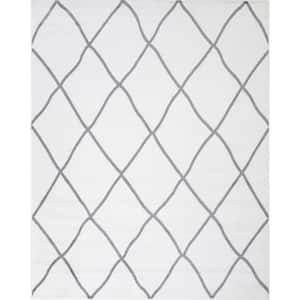 Madison Collection Diamond Ivory 3 ft. x 4 ft. Area Rug