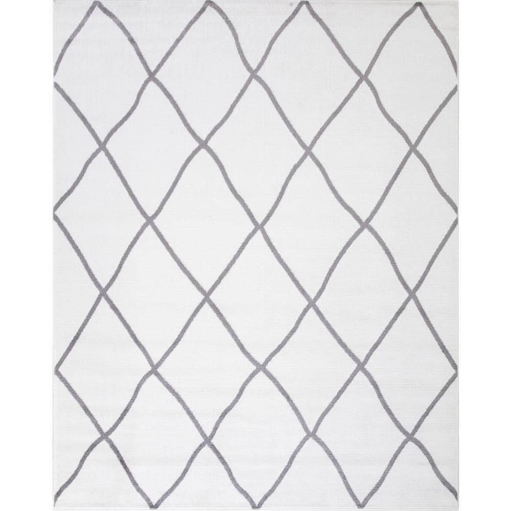 Madison Collection Diamond Ivory 7 ft. x 9 ft. Area Rug price history on PriceWatchPro