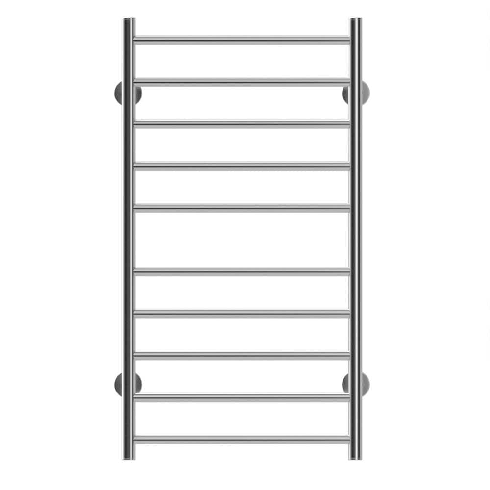 Electric Heated Towel Rack for Bathroom, Wall Mounted Towel Warmer, 10 Stai