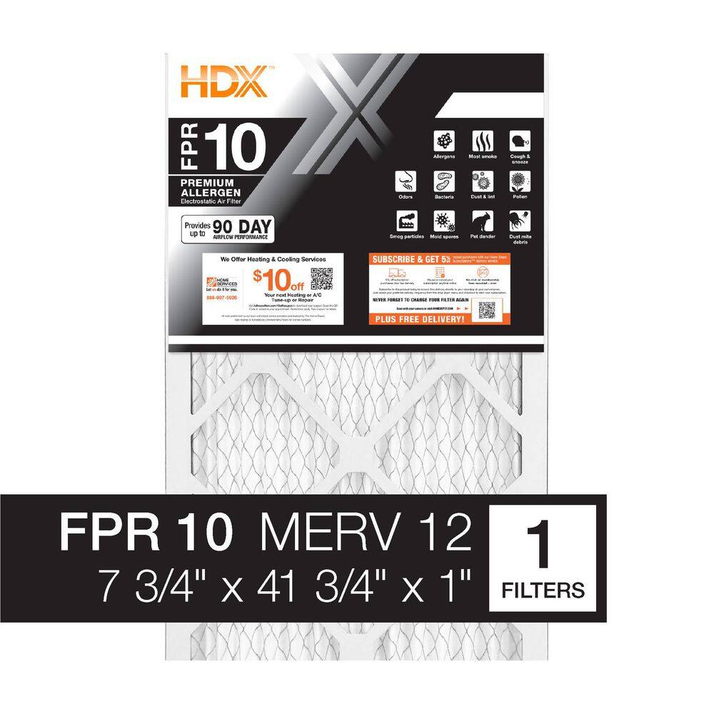 7.75 in. x 41.75 in. x 1 in. Premium Pleated Air Filter FPR 10, MERV 12 price history on PriceWatchPro