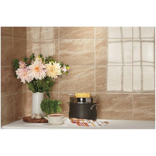 Daltile Florentine Nociolla 10 in. x 14 in. Glazed Ceramic Wall