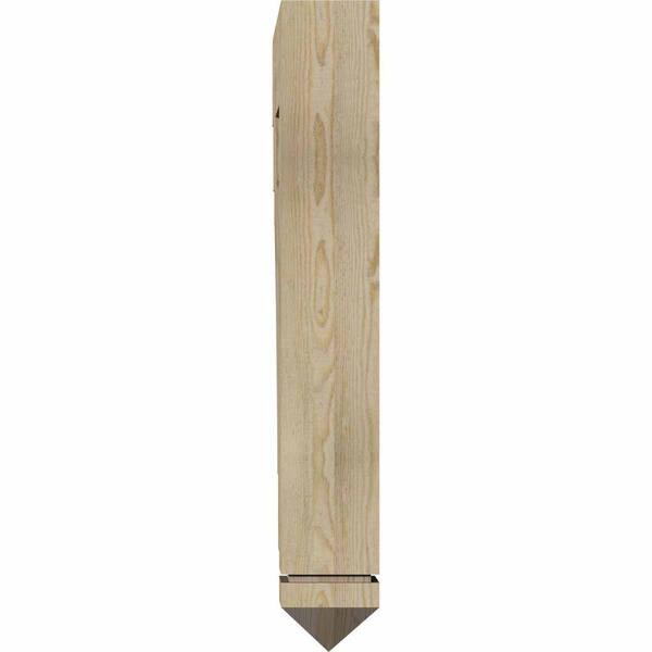 Ekena Millwork 6 in. x 40 in. x 32 in. Douglas Fir Merced Traditional Rough Sawn Bracket