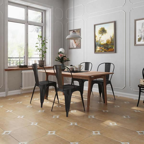 Citadel 17.42 in. x 17.42 in. Matte Brown Porcelain Large Format Wall and Floor Tile (14.75 sq. ft./Case) - 7 Pack