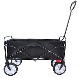 5.5 cu.ft. Beach Fishing Cart 300 lbs. Heavy-Duty Steel Foldable Fish Cart  Garden Cart with 4 x 11 in. Rubber Tires