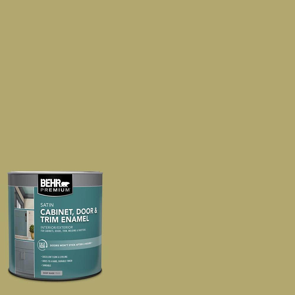 1 qt. #PPU9-05 Natchez Moss Satin Enamel Interior/Exterior Cabinet, Door & Trim Paint price history on PriceWatchPro