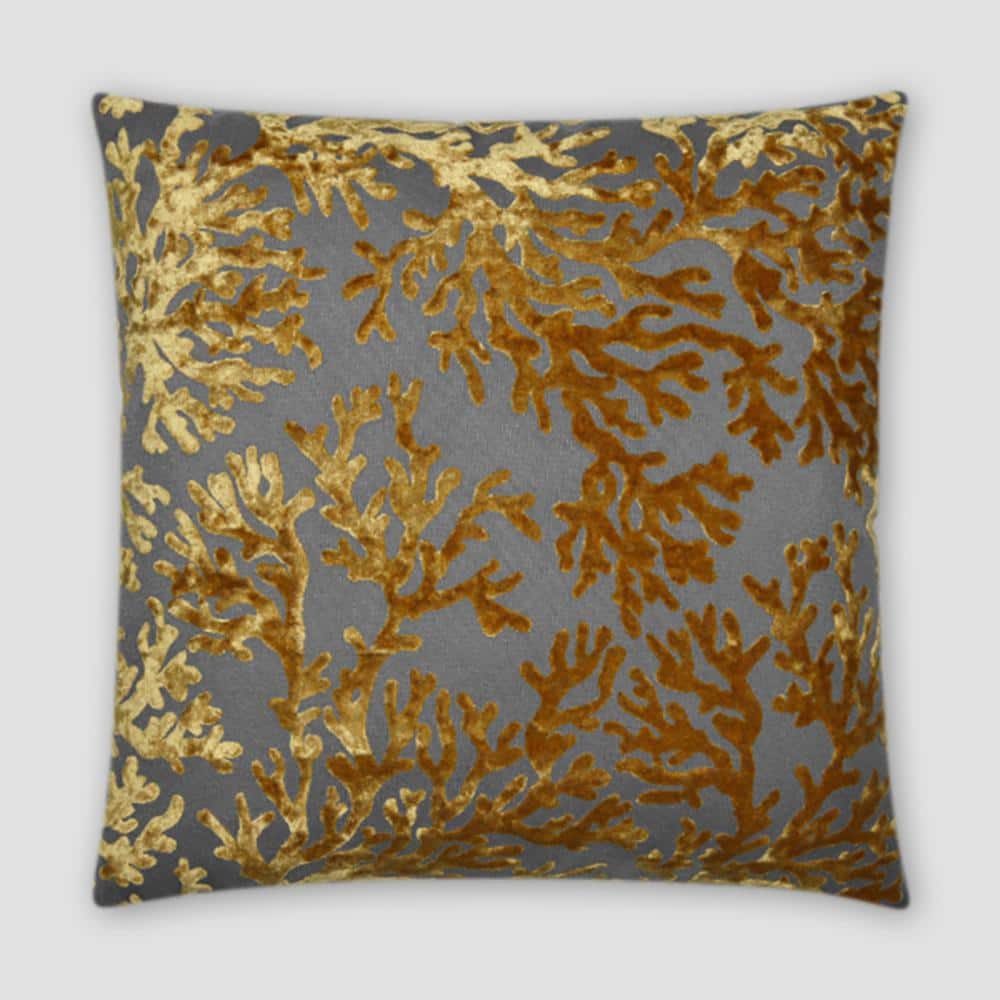 St. Tropez Gold Geometric Down 20 in. x 20 in. Throw Pillow527G The
