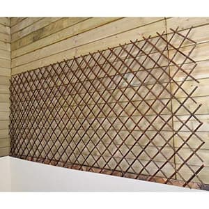 72 in. W x 60 in. H Willow Expandable Trellis Fence Set