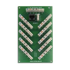 Structured Media 1x10 6-Line Bridged Telephone Expansion Board