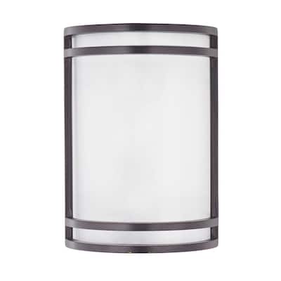 18H x 12W Maxim 65165GFCO Balboa VX Golden Frost Glass Outdoor LED Wall Sconce Copper Oxide 1-Light 12 Watt 