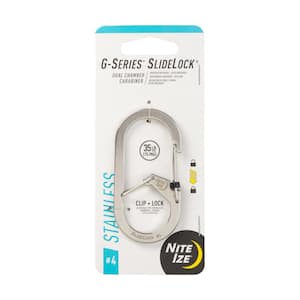 G-Series SlideLock #4 Dual Chamber Carabiner - Stainless Steel