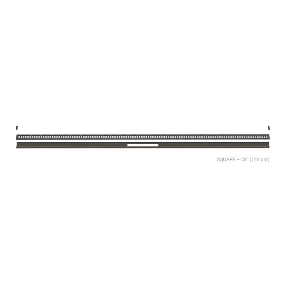 Kerdi-Line-Vario Dark Anthracite 48 in. Square Grate and Channel Floor Installation Kit for Accessory price history on PriceWatchPro