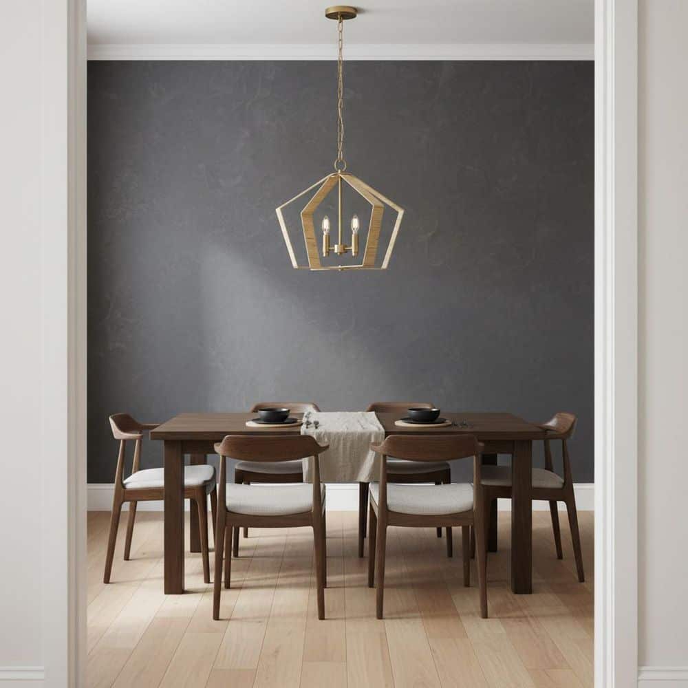 LARK Sammi 2-Light Lacquered Brass Pendant Light 83647LCB - The