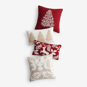 Legends Luxury Holiday Evergreen Trees Pillow Cover