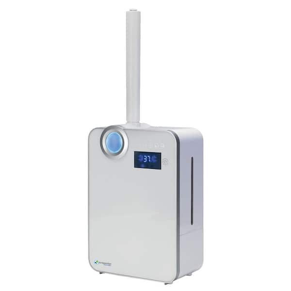 Pure Guardian 1.32 gal. Ultraconic Warm and Cool Mist Humidifier with Humidistat, Rooms up to 570 sq. ft. Blue/White, 90 Hour Runtime