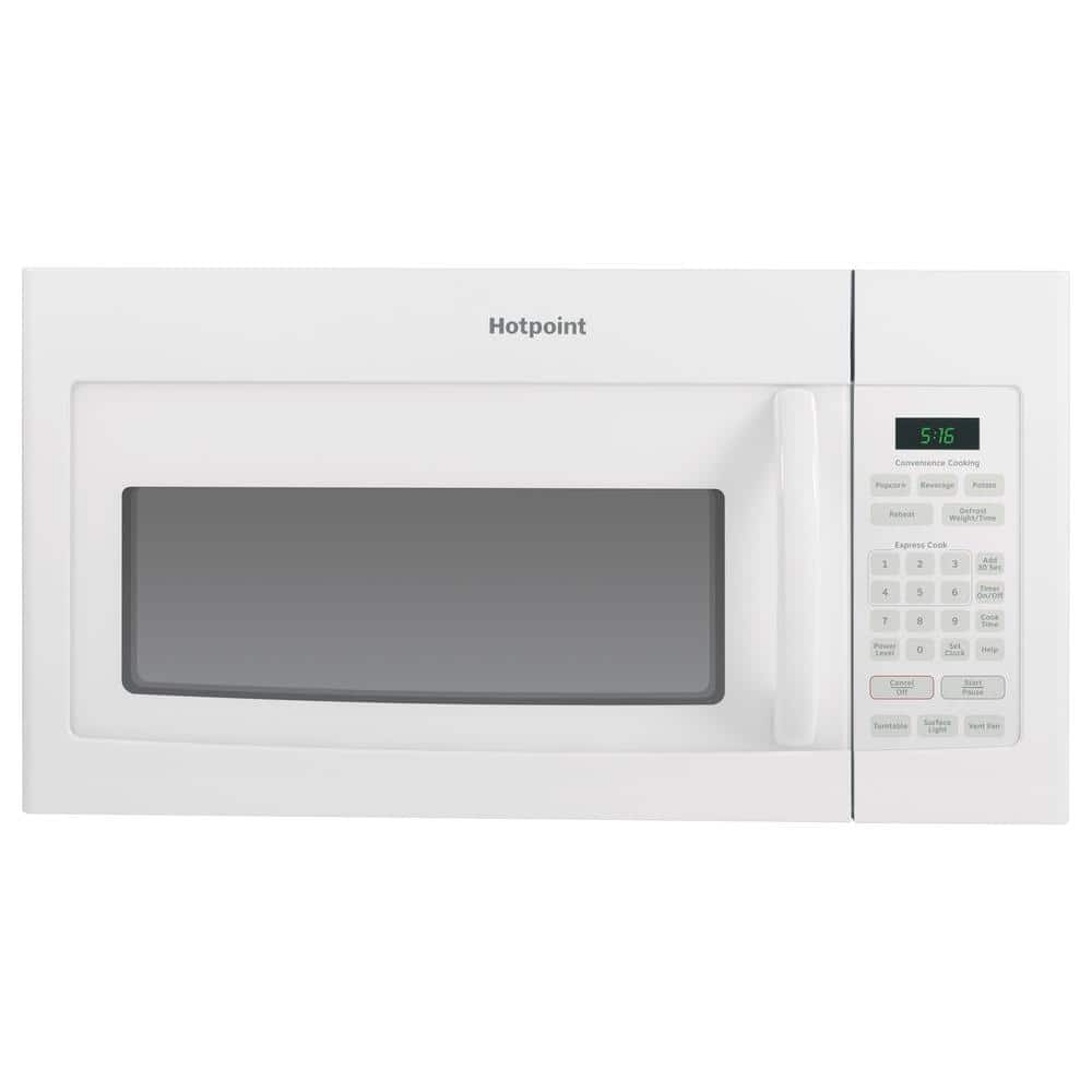 Hotpoint 1.6 cu. ft. 1000-Watt Over the Range Microwave in White