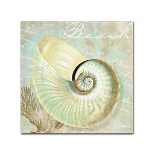 35 in. x 35 in. "Turquoise Beach IV" by Color Bakery Printed Canvas Wall Art