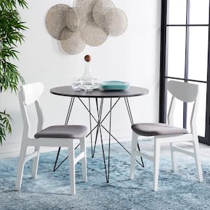 Lucca White/Gray 17 in. Wood Dining Chair (Set of 2)