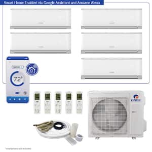Livo GEN3 5-Zone 39,000 BTU 3.5-Ton Smart Home Ductless Mini Split Air Conditioner and Heat Pump 25 ft. Kit 230V