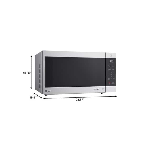 LG Electronics LMC2075ST NeoChef 24 in. Width 2.0 cu.ft. Stainless Steel 1200-Watt Countertop Microwave - 3