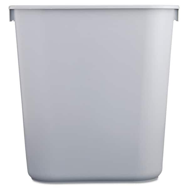 Rubbermaid Small Trash Can, Plastic, 3.5-Gallon/14-Court, White Wastebasket  for Kitchen/Office/Bedroom/Bathroom