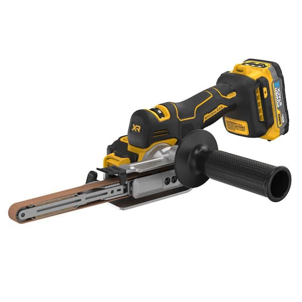 DEWALT 20-Volt MAX XR Lithium-Ion 18 in. Cordless Bandfile Kit with 1.7 Ah Battery, Charger and (2) 80 Grit Belts