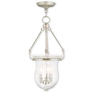 Andover 3 Light Polished Nickel Pendant