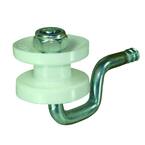 Wood Post - Polyrope Screw-In Corner Insulator - White