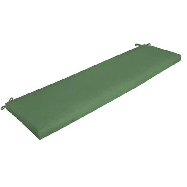 ARDEN 46 in. x 17 in. Moss Green Leala Rectangle Outdoor Bench Cushion