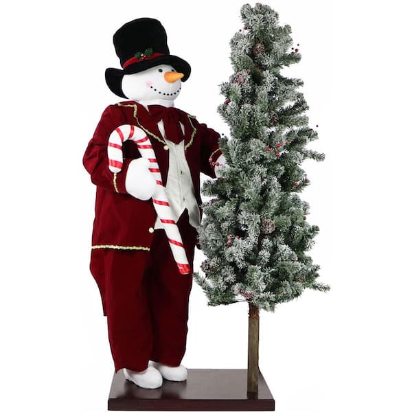 Fraser Hill Farm 5 ft. LED Christmas Stacking Snowman Pair with Musical Countdown  Clock FFRS062-SNM3-WT - The Home Depot