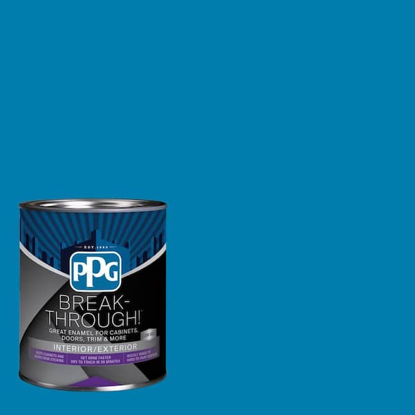 1 qt. PPG1237-7 Neptune Satin Door, Trim & Cabinet Paint