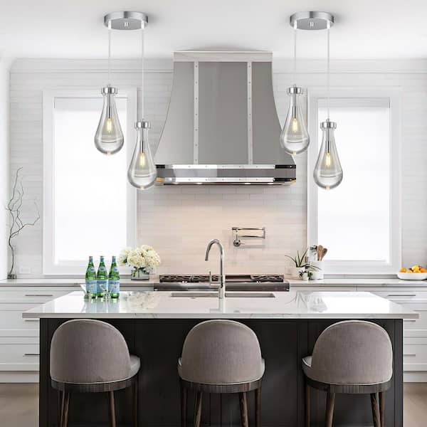 Yページ ZHLWIN Raindrop Pendant Lights Kitchen Island Teardrop Chrome