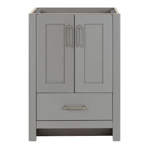 Westcourt 24 in. W x 22 in. D x 34 in. H Bath Vanity Cabinet without Top in Sterling Gray