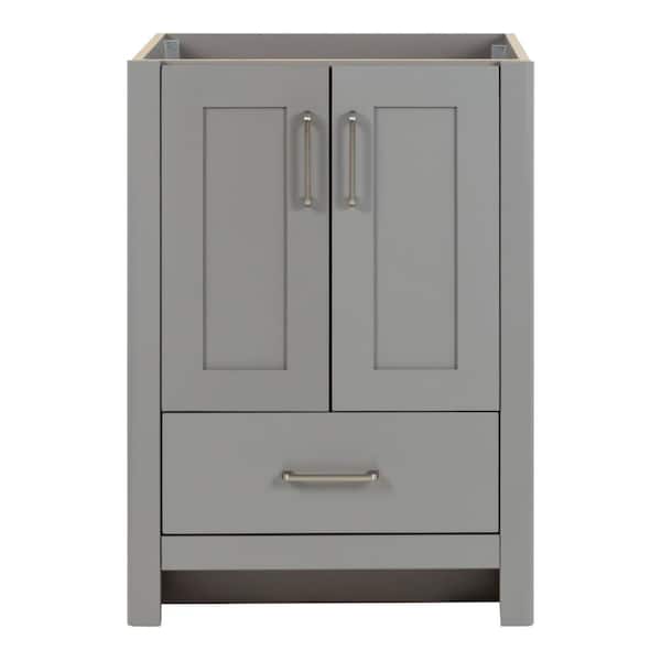 Home Decorators Collection Westcourt 24 in. W x 22 in. D x 34 in. H Bath Vanity Cabinet without Top in Sterling Gray