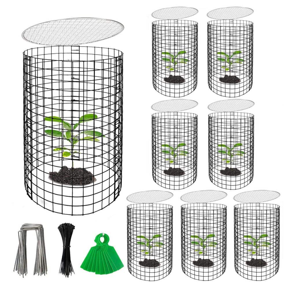 8-Pack 20 in. Metal Wire Plant Protector with Cover, Detachable Plant Protector for Flower and Vegetable price history on PriceWatchPro