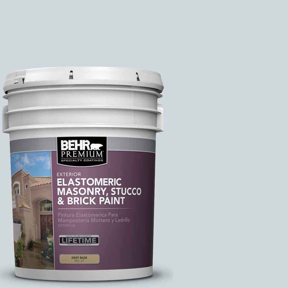 BEHR PREMIUM 5 gal. MS65 Winter Days Elastomeric Masonry, Stucco and