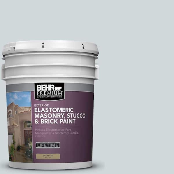 BEHR PREMIUM 5 gal. #MS-65 Winter Days Elastomeric Masonry, Stucco and Brick Exterior Paint