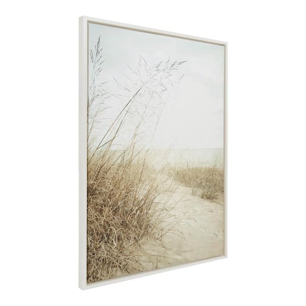 Sylvie "Beach Grasses" by Emiko and Mark Franzen of F2Images White Framed Art Print 28 in. x 38 in.