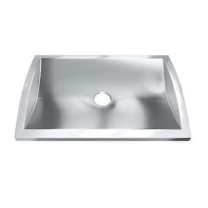 Hardy 3 in. Drop-In Bathroom Sink in Stainless Steel