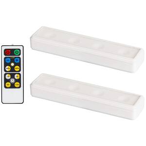 LED White Wireless Under Cabinet Light with Remote (2-Pack)