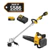 DEWALT 20V MAX Cordless Battery Powered String Trimmer & Blower Combo Kit with (1) 4 Ah Battery & Charger DCKO222M1