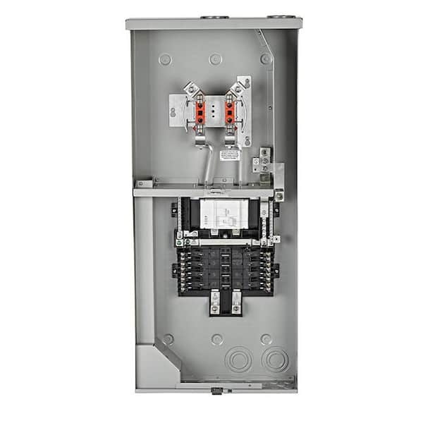 150 Amp 8-Space, 8-Circuit Outdoor Meter Main Combo Load Center, Ringless with Internal Trough LS815-BTD