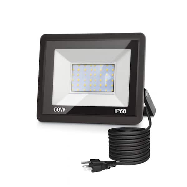 120 Volt Portable LED Work Light with Adjustable Stand, Waterproof Job Site Lighting for Garage, Workshop, Construction