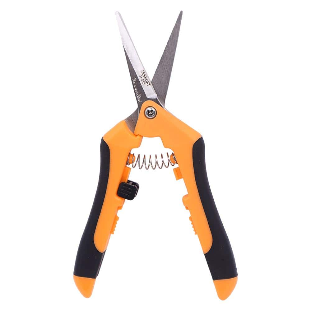Zenport Z109 Stainless Floral Bunch Cutter Shears Serrated Blade 10-in